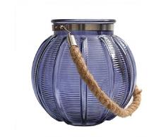 Dcasa Bougeoir en Verre avec bougeoir et bougeoir pour décoration dintérieur Unisexe Adulte, Multicolore (Multicolore), Unique