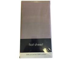 Rapport Facile dentretien Infroissable Drap Plat, Coton Polyester, Lilas, Simple