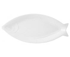 HOTELWARE Plat Poisson, 49Â x 22Â cm, Porcelaine, Blanc