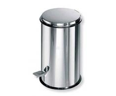 Lineabeta Poubelle, Acier Inoxydable, INOX Brillant, 215Â x 215Â x 350Â cm
