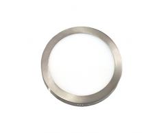 Led Spot surface rond 220Vacier18Wblanc froid 6000Kpour salle de bain et salon [Classe Ã©nergÃ©tique A++]