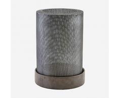 House Doctor Lanterne en zinc vieilli Hauteur 27,5 cm DiamÃ¨tre 20 cm