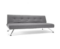 INNOVATION LIVING Canape design CLUBBER gris convertible lit 210*115cm
