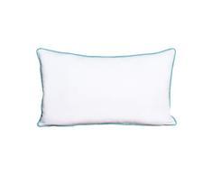 Belssia Coussin de Chaise, Coton, Blanc et Vert, 30Â x 5Â x 50Â cm