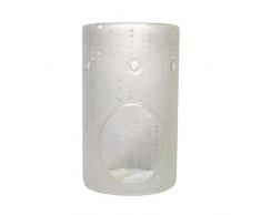 YANKEE CANDLE Addison Bougeoir en Verre Blanc 145 x 90 x 90 mm