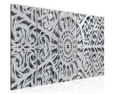 Tableau decoration murale Mandala 150 x 60 cm - XXL Impression sur Toile Salon Appartment 5 Parties - prÃªt Ã accrocher - 506156b