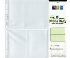 Nous R Memory Keepers 30,5Â x 30,5Â cm (3Â PochesÂ âÂ 15,2Â x 10,2Â cm) 3Â Anneaux Album Photo Manches protecteurs, 10Â PK