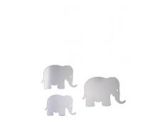 SuperStudio LO+DEMODA Autocollant en Vinyle pour Miroir Motif éléphants, PVC, Multicolore, 3,5 x 40 x 60 cm