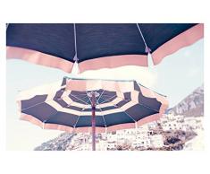 Rubis et B Parasol de Plage Murale sur Toile 50,8Â x 76,2Â cm, Bleu