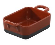 Revol 647600 RAVIER RECTANGULAIRE, Porcelaine, Rouge Piment