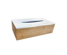 Opportunity Bambou Boite Mouchoirs en Papier RECT. Blanc