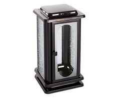 SMI Metall - & Handelswaren Lanterne en tÃ´le dacier Inoxydable Noire