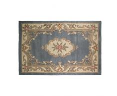 Flair Rugs 30555 Tapis, Laine, Bleu, 120cm x 120cm
