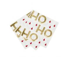Talking Tables NAPKINV2 Accessoires FÃªte Papier NoÃ«l | Serviette de Table Ho | Lot de 16, Multicolor