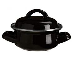 Premier Housewares 0104592 Mini cocotte avec couvercle, poignÃ©es larges en Ã©mail