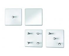 Haku 32304 Ensemble dEléments pour Penderie en Métal Blanc 6 x 15 x 15 cm