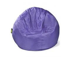 Pushbag Pouf, Polyester, Violet, 90 x 90 cm