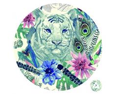 Homedecor. Maison Win, Perdre ou Dessiner DIY adhÃ©sif Cercles Murale sur Toile, tissÃ© Polyester, Petite, 20.3Â x 20.3Â cm, Tissu, Multi/Couleur, 20.32Â x 20.32Â x 20.32Â cm