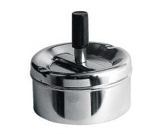 Premier Housewares 0305204 Cendrier de Rotation Petit Effet Chrome PoignÃ© Noir