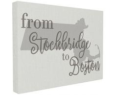 La Collection Stupell Décoration intérieure surdimensionné tendue sur Toile Décoration Murale, Multicolore