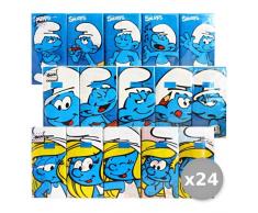 Glooke Selected Set 24 worldcart mouchoirs Schtroumpfs x 10 pièces Soin du Corps, Multicolore, Unique