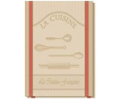 Lot de 2 torchons Jacquard 50x70 cm 100% Coton de qualité supérieure La Cuisine Francaise