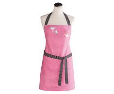 Coucke Tablier Vaisselle Coton Rose 70 x 82 x 0,3 cm