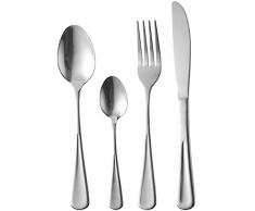 Renberg Milos Set de Couverts, Acier Inoxydable, Chrome, 24Â x 20Â x 12Â cm