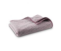 Living Crafts Serviette de Bain Prune Clair/Naturelle Taille Unique