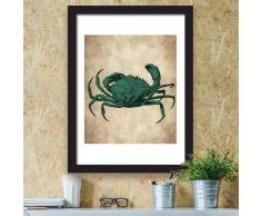 Walplus Autocollant Mural Crabe Mural Art Poster Murals DÃ©calques Art Vivant Chambre CrÃ¨che Ãcole Restaurant HÃ´tel CafÃ© Bureau DÃ©coration Maison DÃ©coration, Multicolore