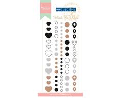 Marianne Design en émail Stickers, Noir/Blanc