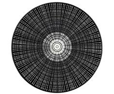 Wash + Dry Tapis Rond Noir 115 cm