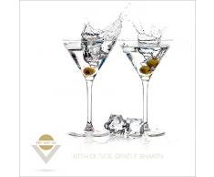 Pro-Art-Bilderpalette gla1135b Image Murale en Verre 50Â x 50Â cm Dry Martini