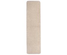 Misento 292112 Tapis à poils longs, beige, 67x250cm