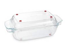 Tescoma GrandChef Plat rectangulaire avec couvercle, verre, 34 x 19 cm