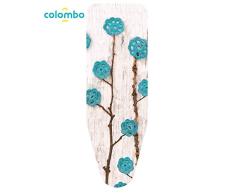 Colombo Housse de Repassage Fleurs de Laine turquoises XL Assortis