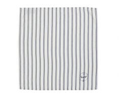 Lexington Serviette de Table Ã Rayures, Bleu/Blanc