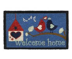 HMT Paillasson Welcome Home Coco Bleu 45 x 75cm
