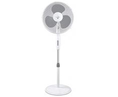 artico Ventilateur sur Pied avec Base Circulaire Blanc 40,6 cm