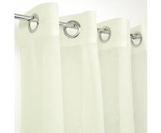 Homemaison HM69552-0 Uni Rideau occultant Polyester Blanc 260 x 140 cm