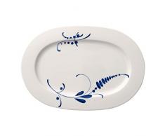 Villeroy & Boch Vieux Luxembourg Brindille Plat, 34 cm, Porcelaine Premium, Blanc