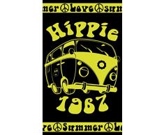 Secaneta Grande Serviette de Plage en Coton Jacquard Finition Velours, modÃ¨le 1967, Pistache, 170 x 100 cm