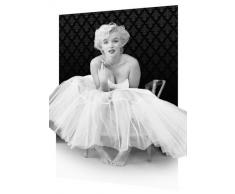 Poster 3D avec cadre Motif Marilyn Monroe en ballerine bigarré