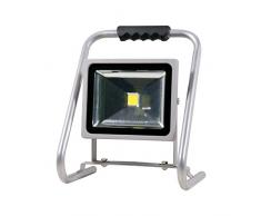 Unitec 48506Â Premium Spot LED, 30Â W, 2200Â lumens, argent, 40Â x 30,50Â x 23Â cm