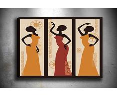 Bonamaison Peinture sur toile, multicolore, 30 x 40 cm - ConÃ§u et fabriquÃ© en Turquie