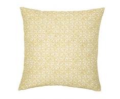Rioma Coussin avec Rembourrage intérieur extérieur Canne Jaune 40 x 40 cm