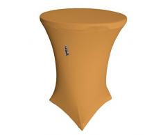 La Housse de Round High Spandex en Lin pour Cocktail Highboy Table, doré, 71.2 x 91.44 x 0.4 cm