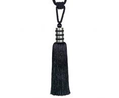 STEPHANOISE Embrasse Fantaisie, Noir, 29(h Pompon) x79 cm