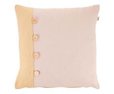 Dutch Decor Coussin Varden 45x45 cm Saumon - Coussins Déco - Oreiller Décoratif - Déhoussable - Zippé