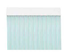 MercuryTextil P69 Rideau de Porte PVC 210 x 90 cm Transparent + Fil Vert